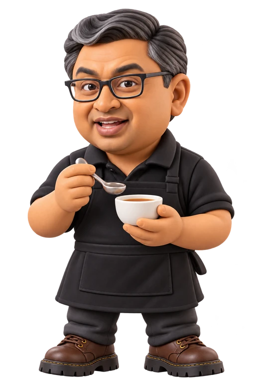 Rishi Deb · Master Blender · Front